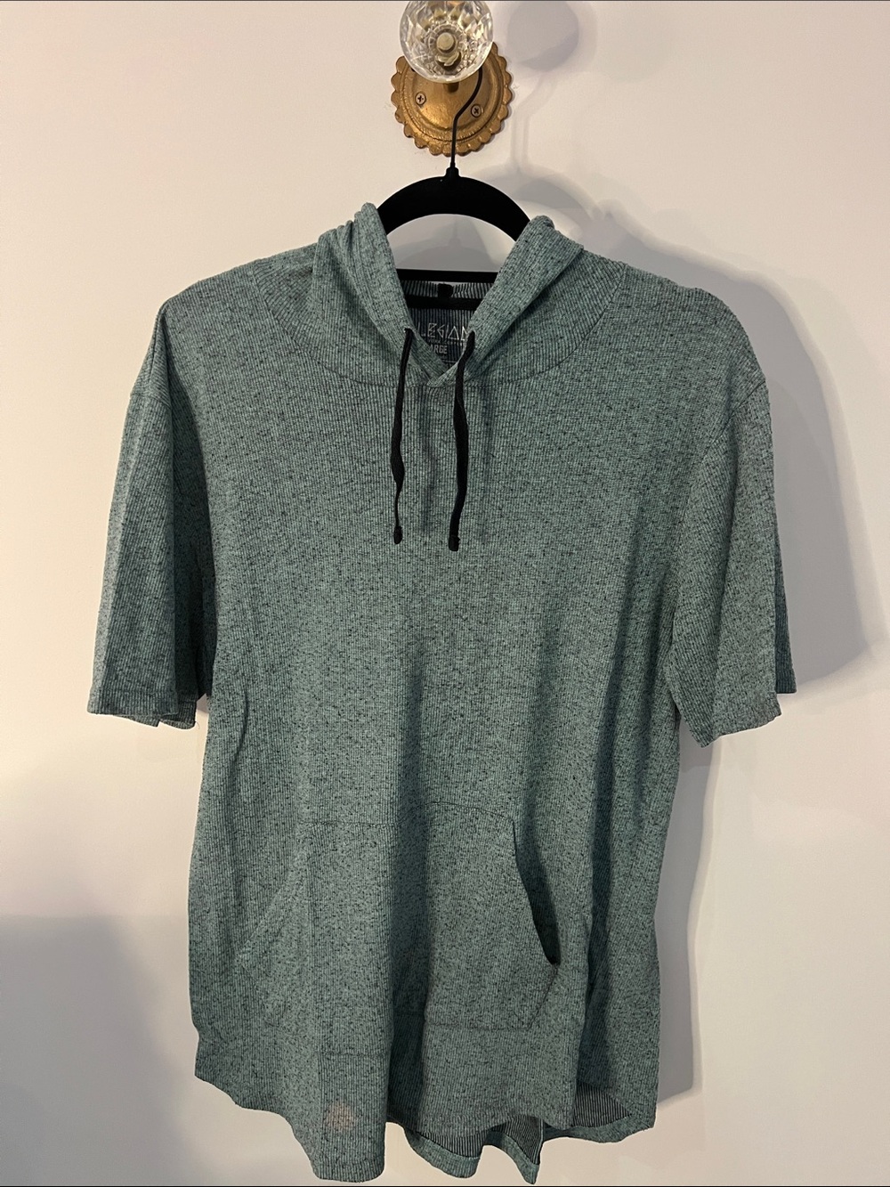 Allegiant Heather Teal Short-Sleeve Hoodie